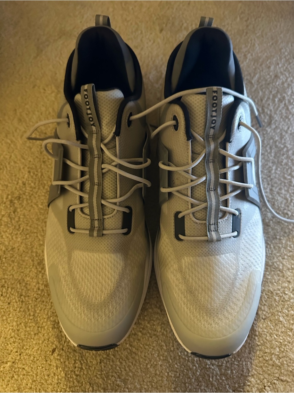 FootJoy Men's Light Gray Golf Sneakers with White Accents